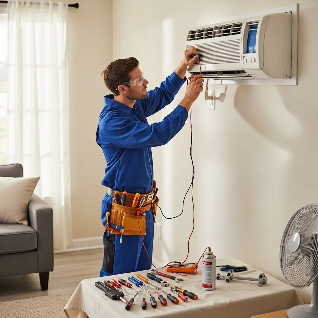 Ferizli Eminçelik Eminçelik klima gaz dolumu ve bakım – Enerji verimliliği artırıldı. - Teknik servis örneği